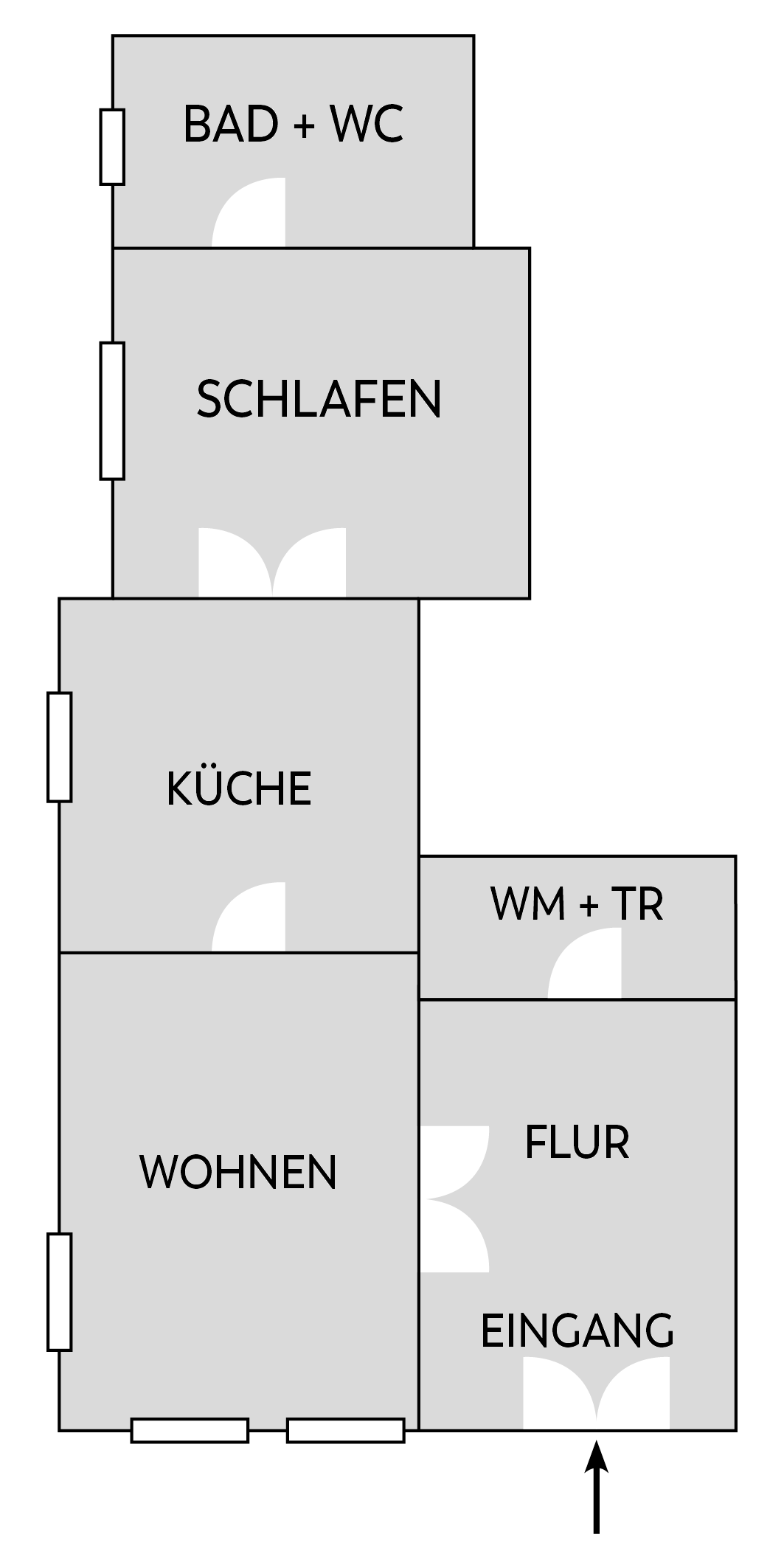 soennes stuuv ferienwohnung nieblum foehr Grundriss-Darstellung der Ferienwohnung Sönnes Stuuv.